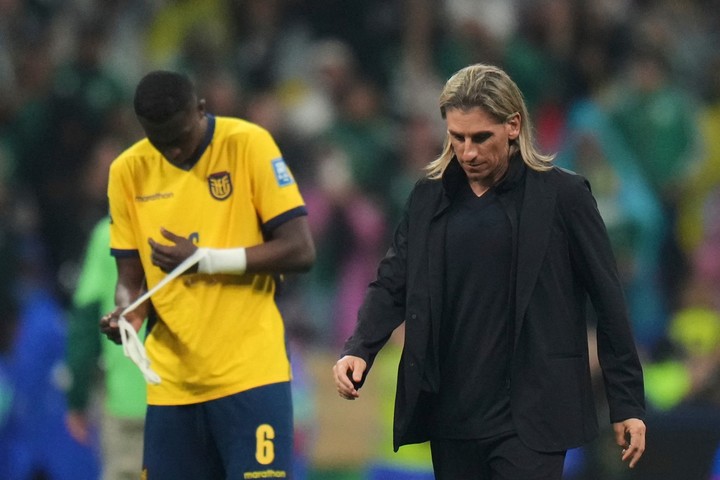 Sebastián Beccacece tras la derrota ante México (AP)