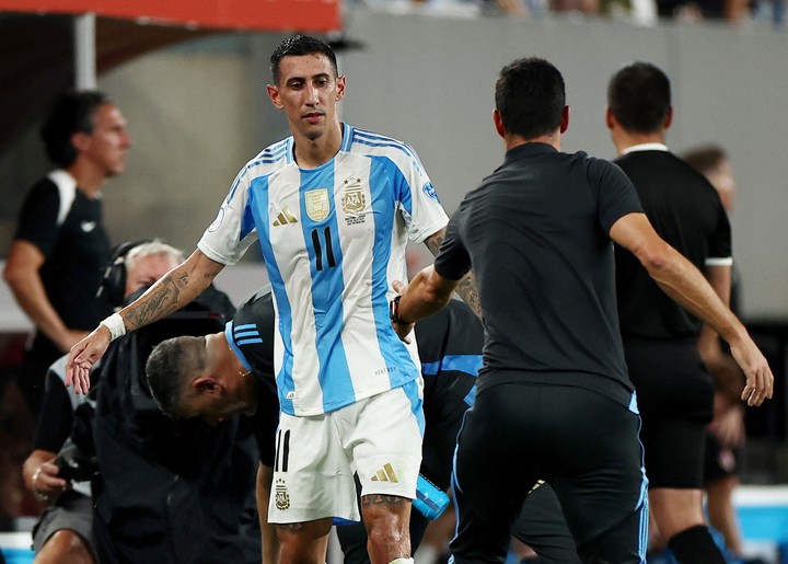 Di María y Scaloni. 