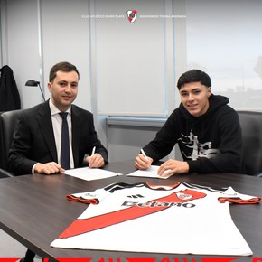 Llegó el séptimo: Tobías Andrada firmó su contrato y es nuevo jugador de River