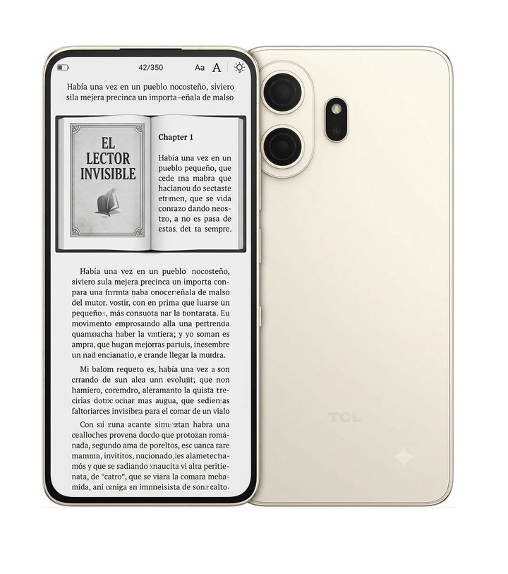 TCL 70 NXTPAPER PRO. Un celular que se convierte en un lector de eBook. $ 699.999.