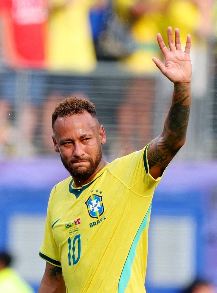 Neymar con Brasil. (REUTER)