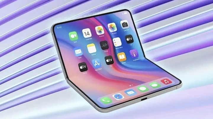 Así sería el iPhone plegable. Foto: gentileza La Vanguardia