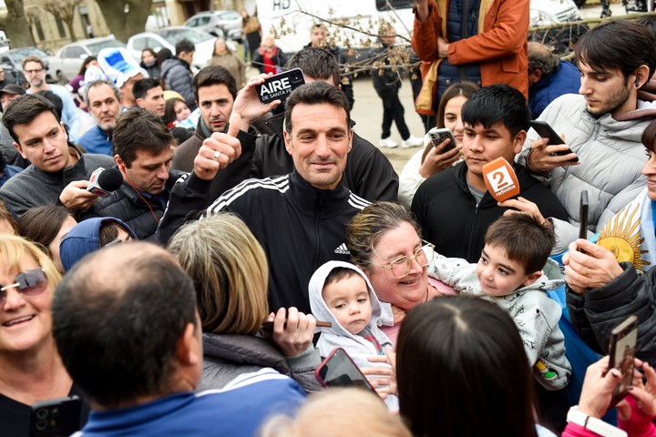 Scaloni, en su pueblo.
REUTERS/Juan Jose Garcia