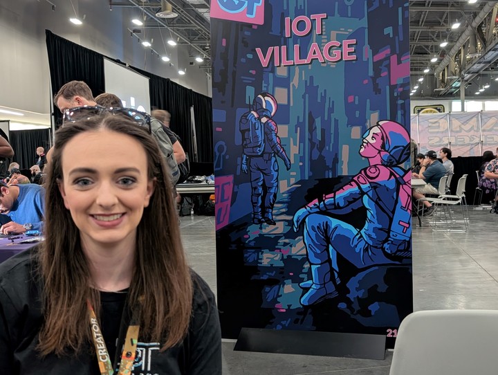 Rachel Tubbs, de IoT Village. Foto: Juan Brodersen