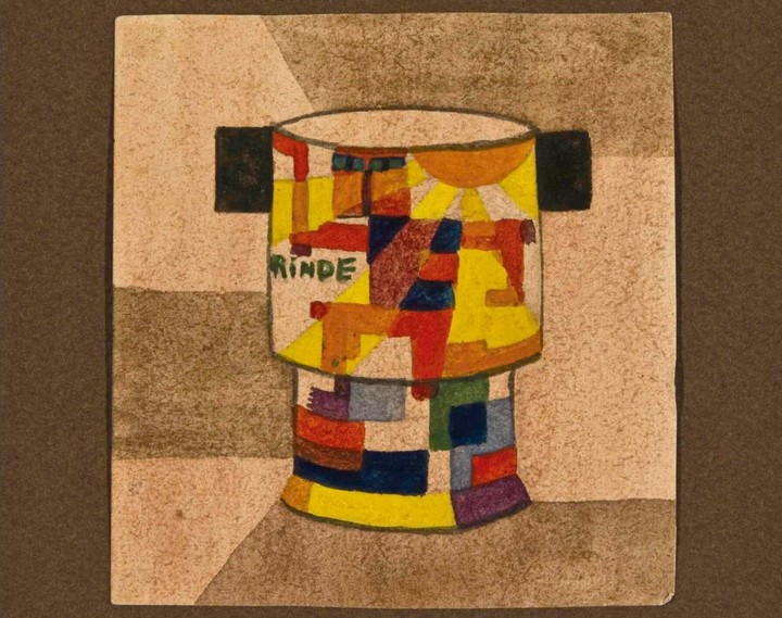 Sin título (Rinde), de Xul Solar (1919), acuarelas. Foto: gentileza.
