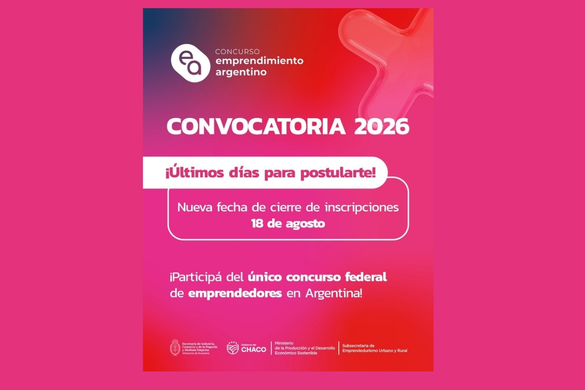 EMPRENDIMIENTO ARGENTINO 2026: CHACO IMPULSA A SUS EMPRENDEDORES PARA COMPETIR EN EL ESCENARIO NACIONAL