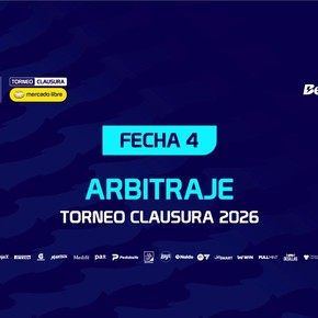 Árbitros, días, horarios y TV de la fecha 4 del Torneo Clausura 2026