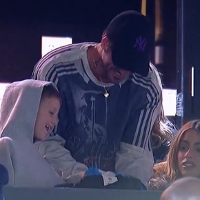 Video: De Paul con Tini en el Cilindro para ver a Racing vs. Boca