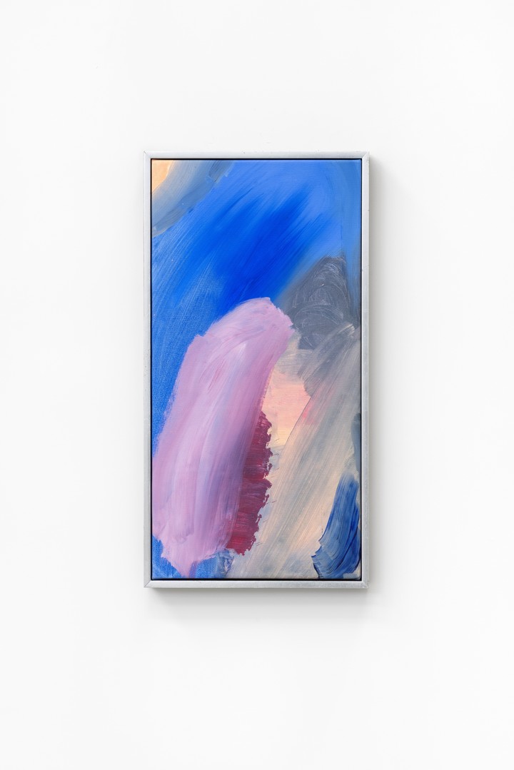 Amalia Amoedo. Entre dos lunas, 2023. Acrílico sobre tela, 58 x 29 cm. Foto Diego Spivacow, gentileza.