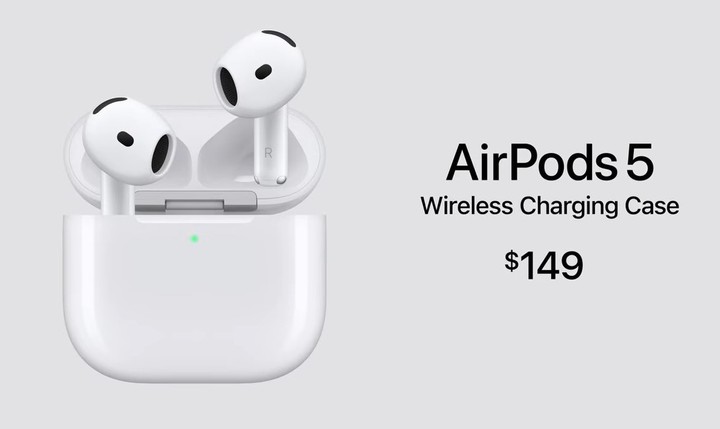 Los AirPods 5, desde 149 dólares.