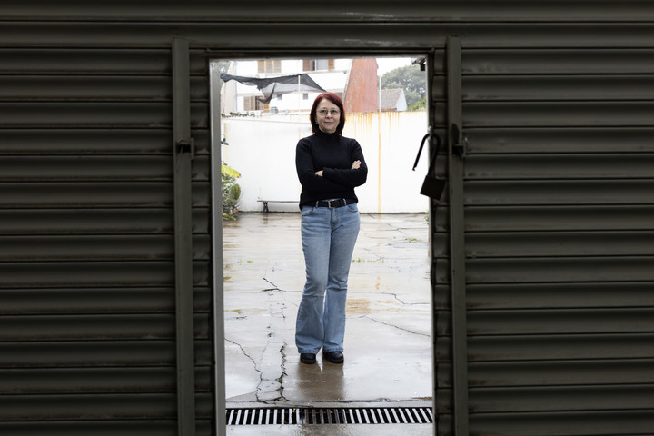 Ieda Magri, escritora brasilera, en Buenos Aires. Foto: Victoria Gesualdi.