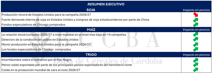 Las flechas apuntan hacia arriba: las señales que entusiasman en los precios de los granos 1 word image 11141 1