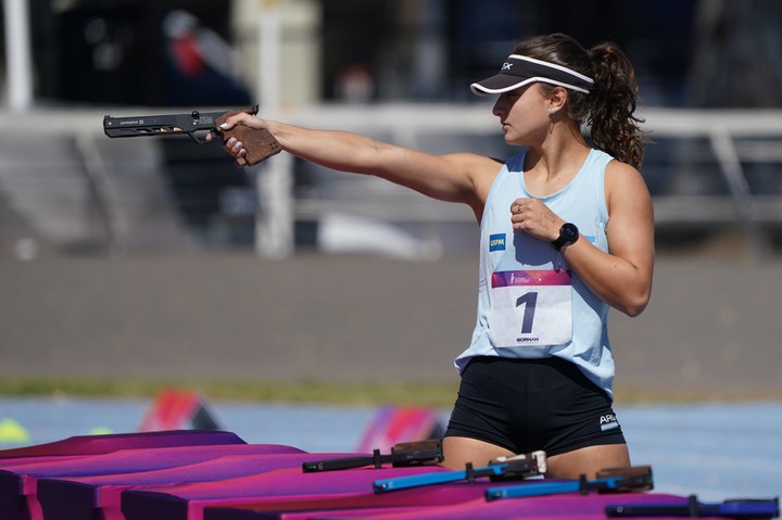 Catalina Serio ganó en pentatlón (Juano Tesone).