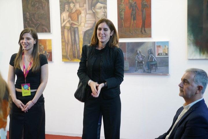 Victoria Noorthoorn, directora del Moderno, en la ronda de adquisiciones de arteba 2026. 