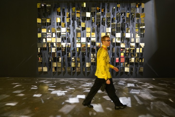 Homenaje a Julio Le Parc en arteba 2026, en La Rural. (Fotos: Emmanuel Fernández). 
