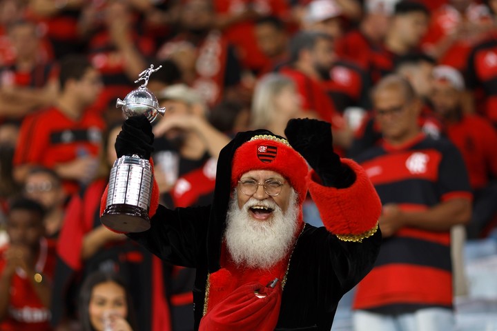 La hinchada de Flamengo copó el Maracaná (EFE).
