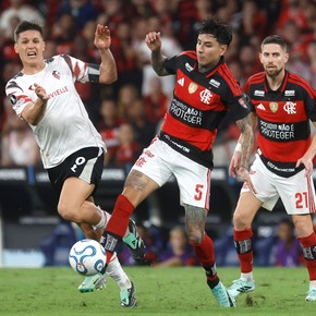 Flamengo vs. Estudiantes, EN VIVO por la Copa Libertadores: el Pincha se quedó con 10 jugadores y aguanta el empate
