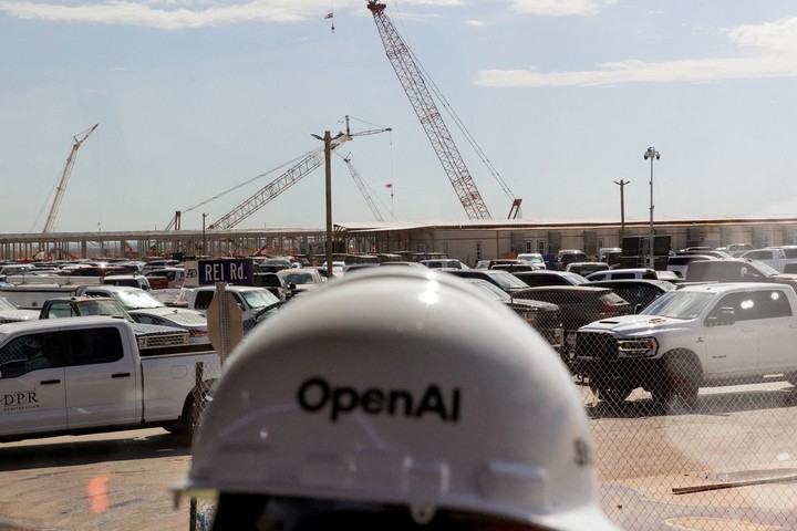 Construcción de un data center de OpenAI en Abilene, Texas, Estados Unidos. Foto: Reuters