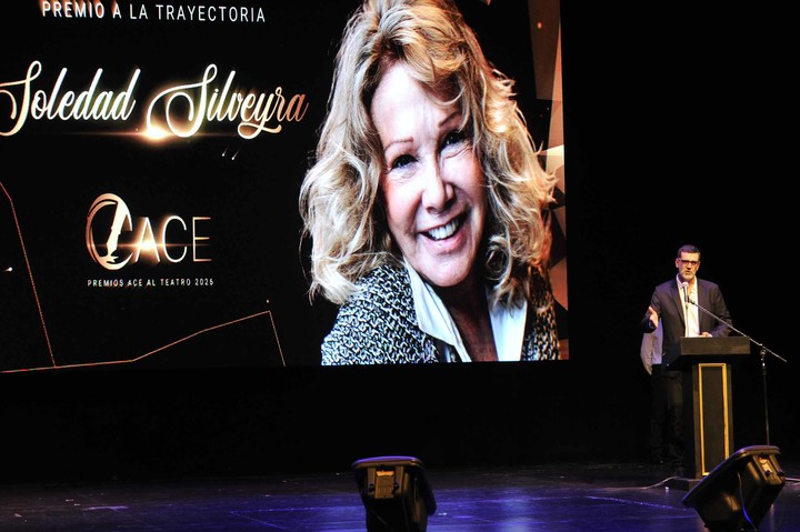 Soledad Silveyra fue una de las homenajeadas en los Premios ACE 2026. Por temas de salud no estuvo presente en el teatro. Foto: Movilpress.
